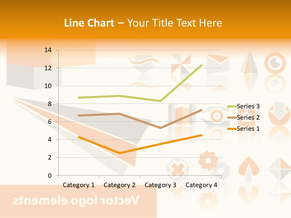 A White And Orange Presentation Is Shown PowerPoint Template