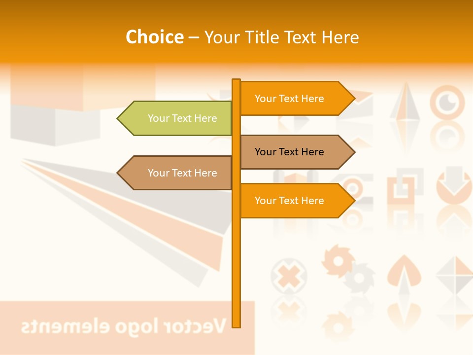 A White And Orange Presentation Is Shown PowerPoint Template