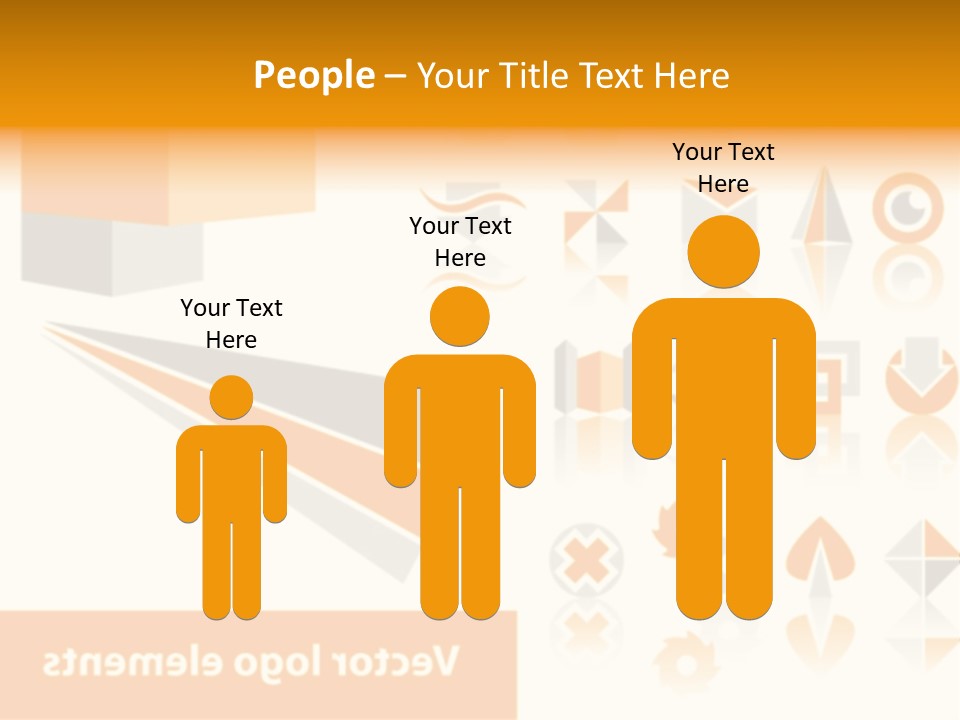 A White And Orange Presentation Is Shown PowerPoint Template