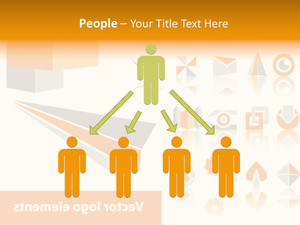 A White And Orange Presentation Is Shown PowerPoint Template