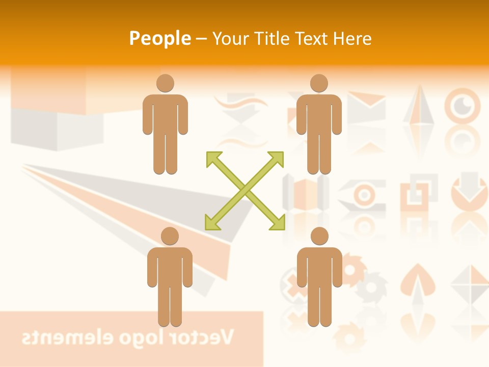 A White And Orange Presentation Is Shown PowerPoint Template