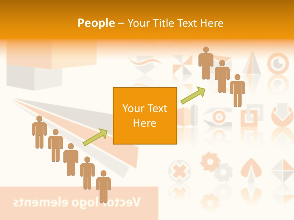 A White And Orange Presentation Is Shown PowerPoint Template