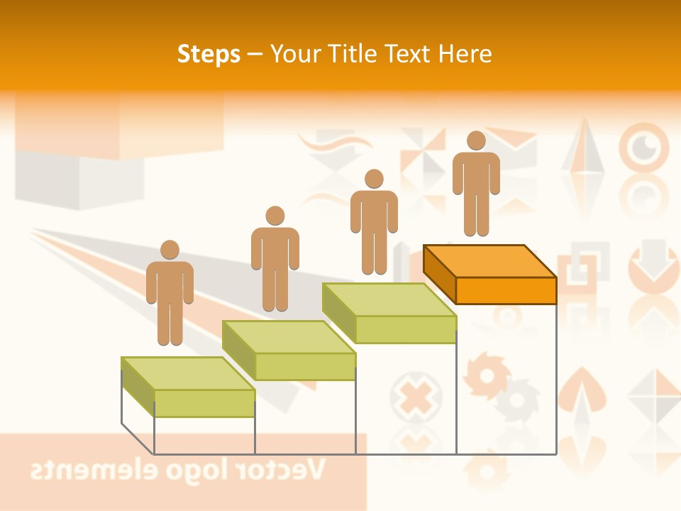 A White And Orange Presentation Is Shown PowerPoint Template