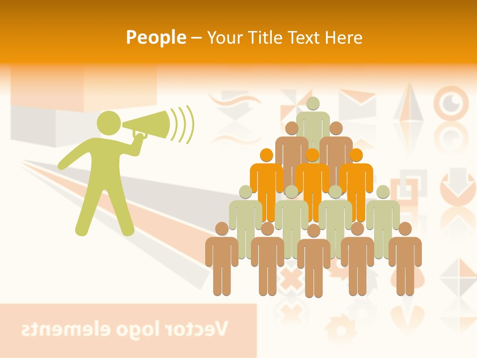 A White And Orange Presentation Is Shown PowerPoint Template