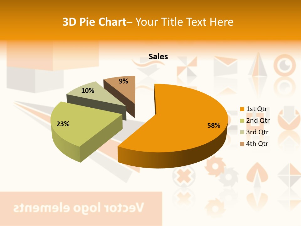 A White And Orange Presentation Is Shown PowerPoint Template