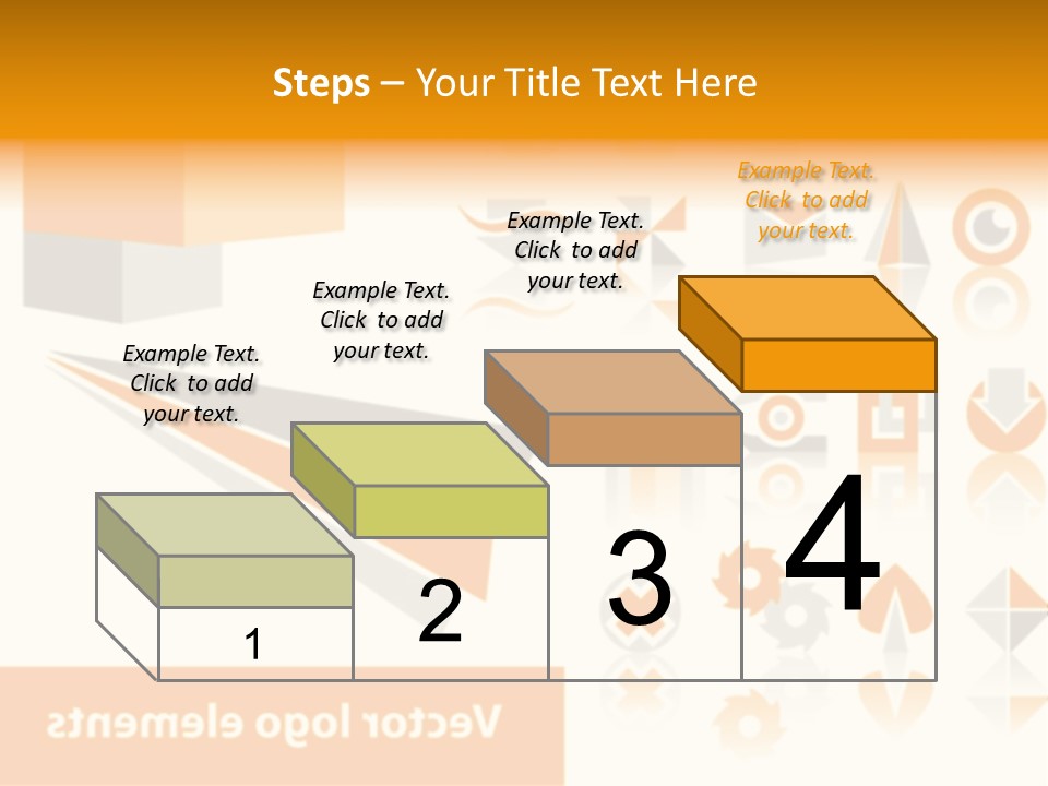 A White And Orange Presentation Is Shown PowerPoint Template