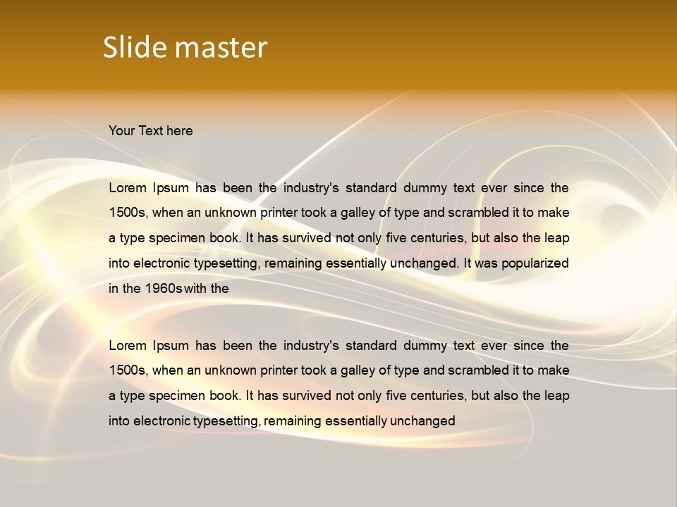 Blue Color Effects PowerPoint Template