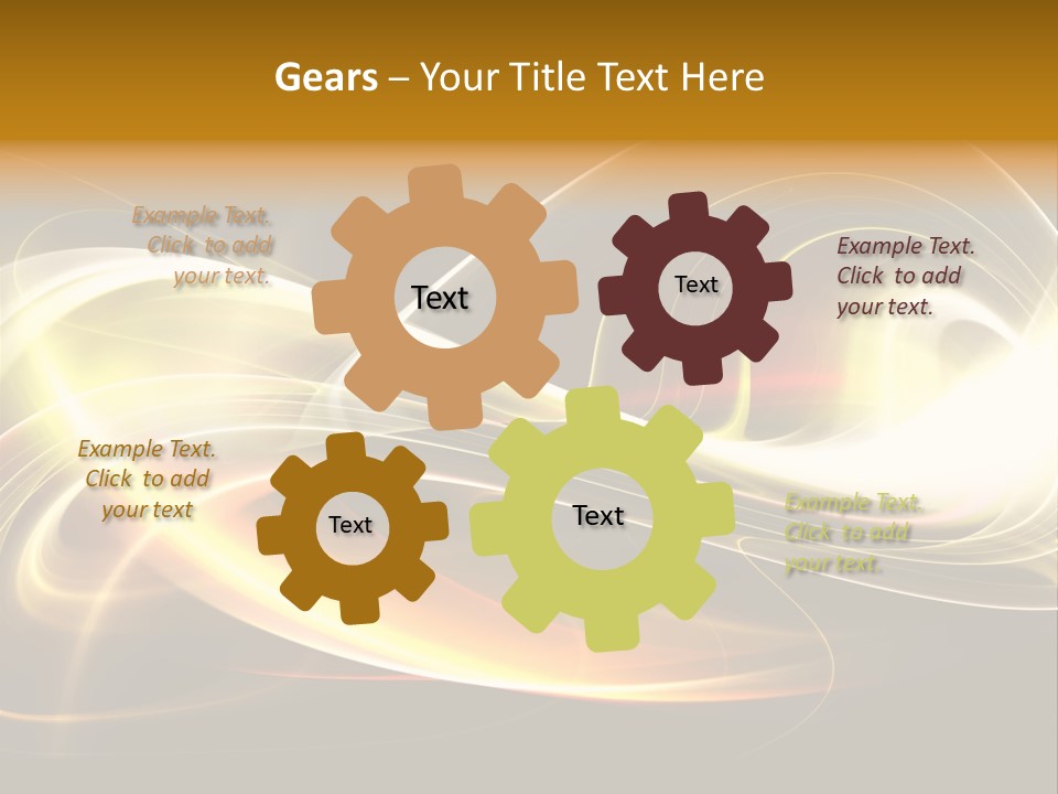 Blue Color Effects PowerPoint Template