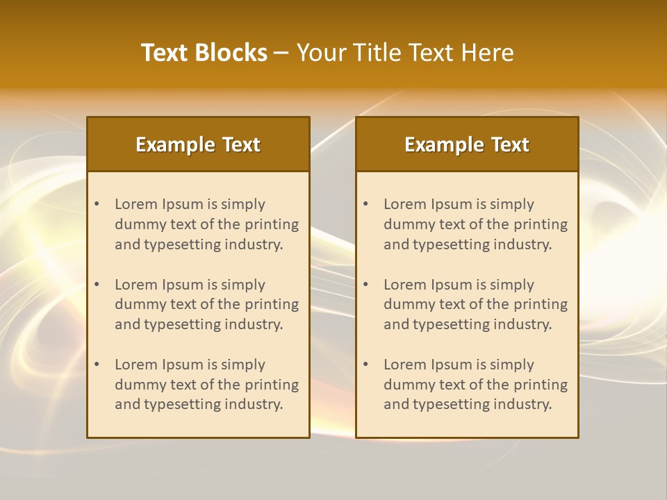 Blue Color Effects PowerPoint Template