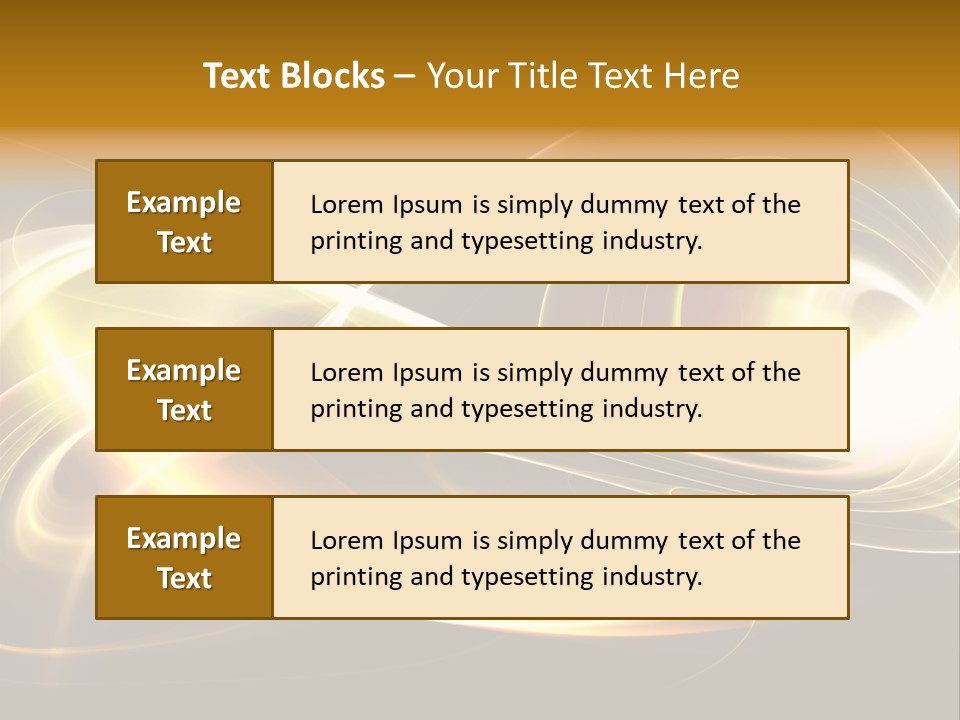 Blue Color Effects PowerPoint Template