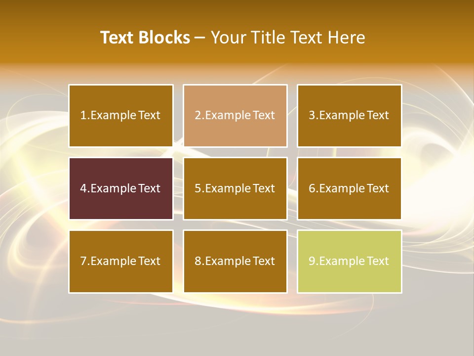 Blue Color Effects PowerPoint Template