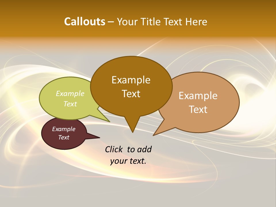 Blue Color Effects PowerPoint Template