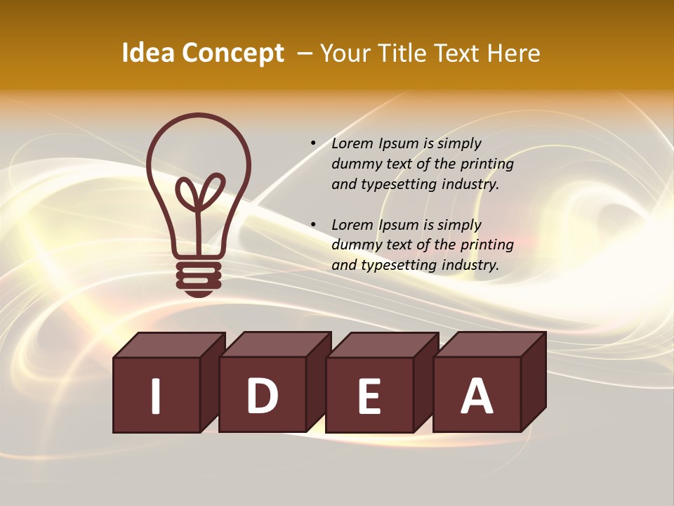 Blue Color Effects PowerPoint Template