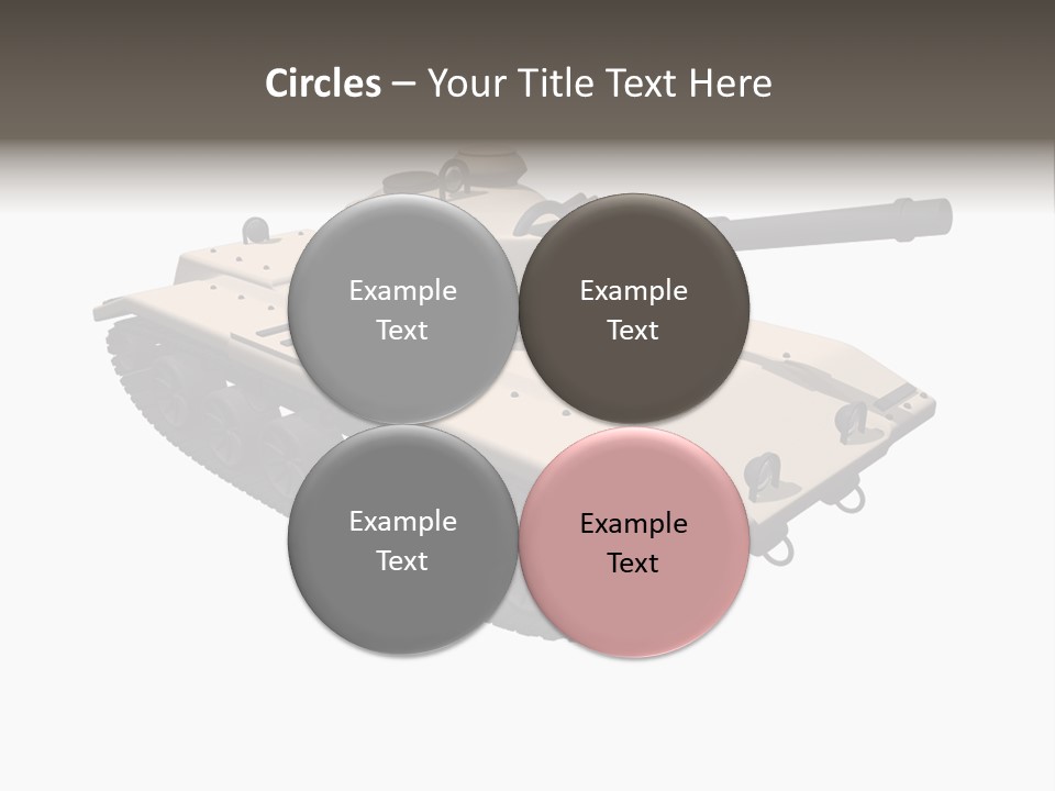 A Tank With A Gun On Top Of It PowerPoint Template