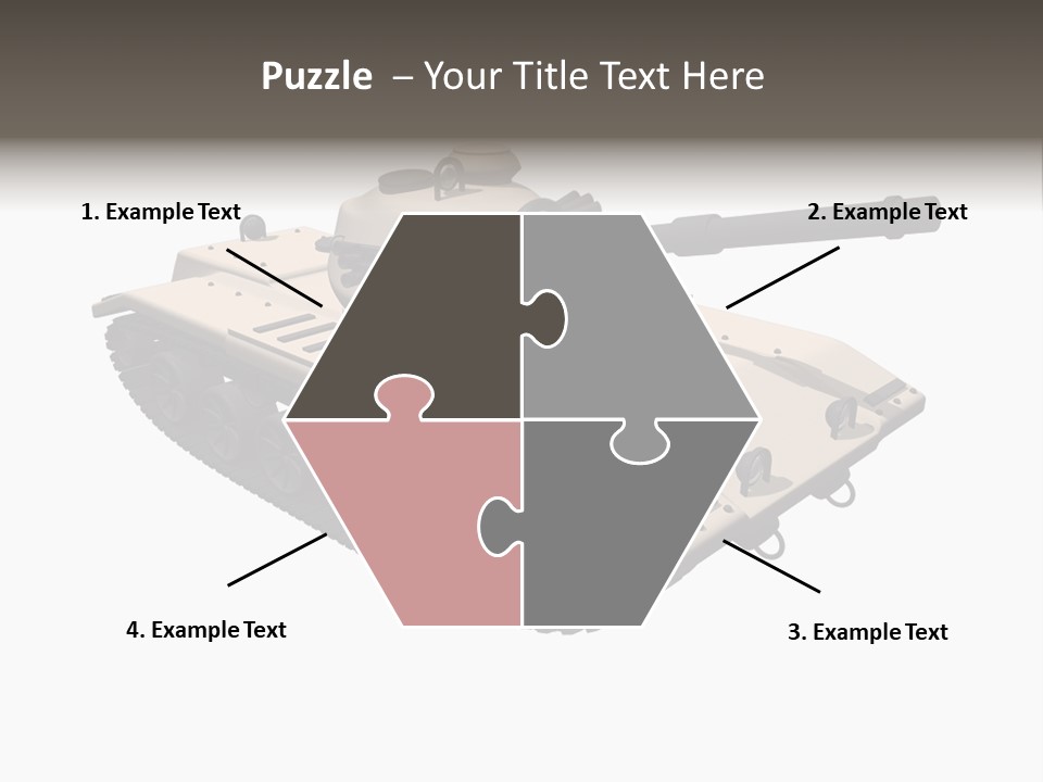 A Tank With A Gun On Top Of It PowerPoint Template