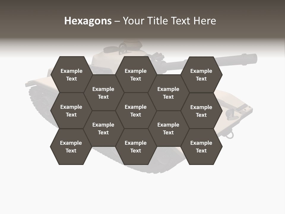 A Tank With A Gun On Top Of It PowerPoint Template