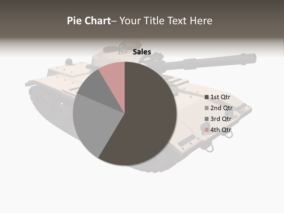 A Tank With A Gun On Top Of It PowerPoint Template