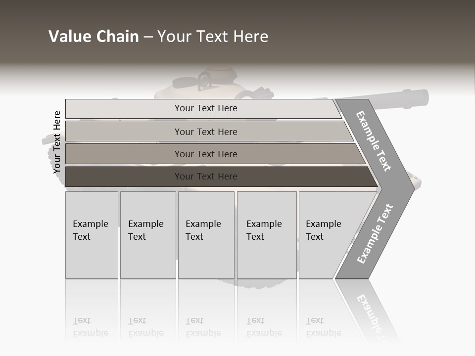 A Tank With A Gun On Top Of It PowerPoint Template