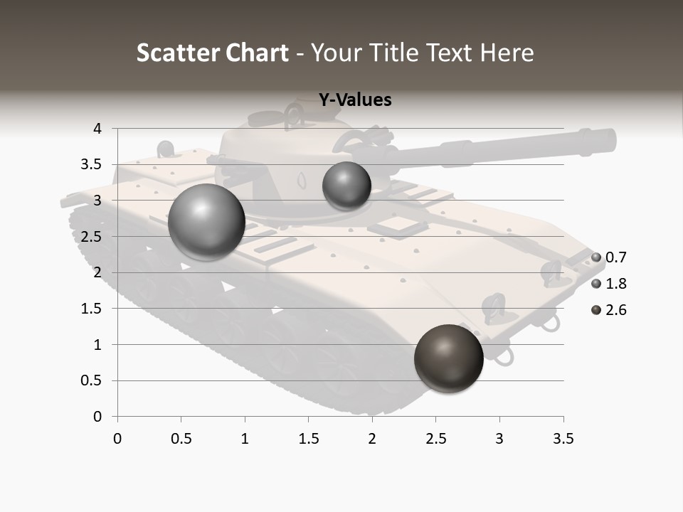 A Tank With A Gun On Top Of It PowerPoint Template