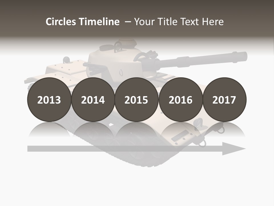 A Tank With A Gun On Top Of It PowerPoint Template