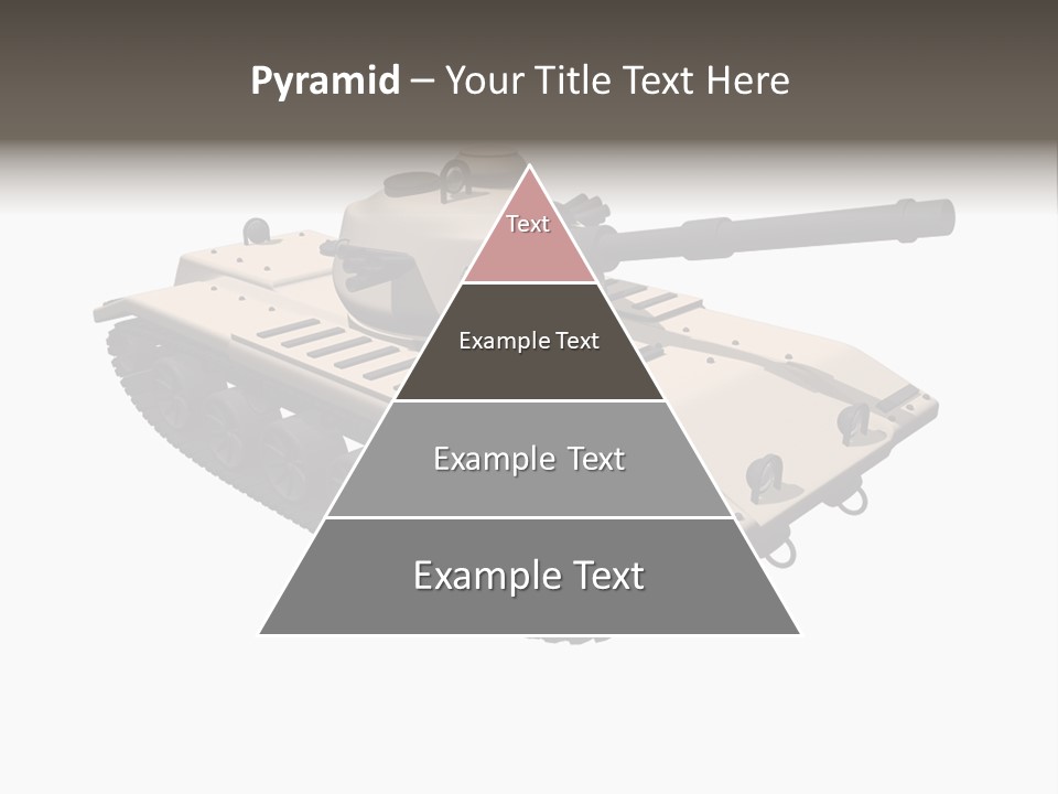 A Tank With A Gun On Top Of It PowerPoint Template