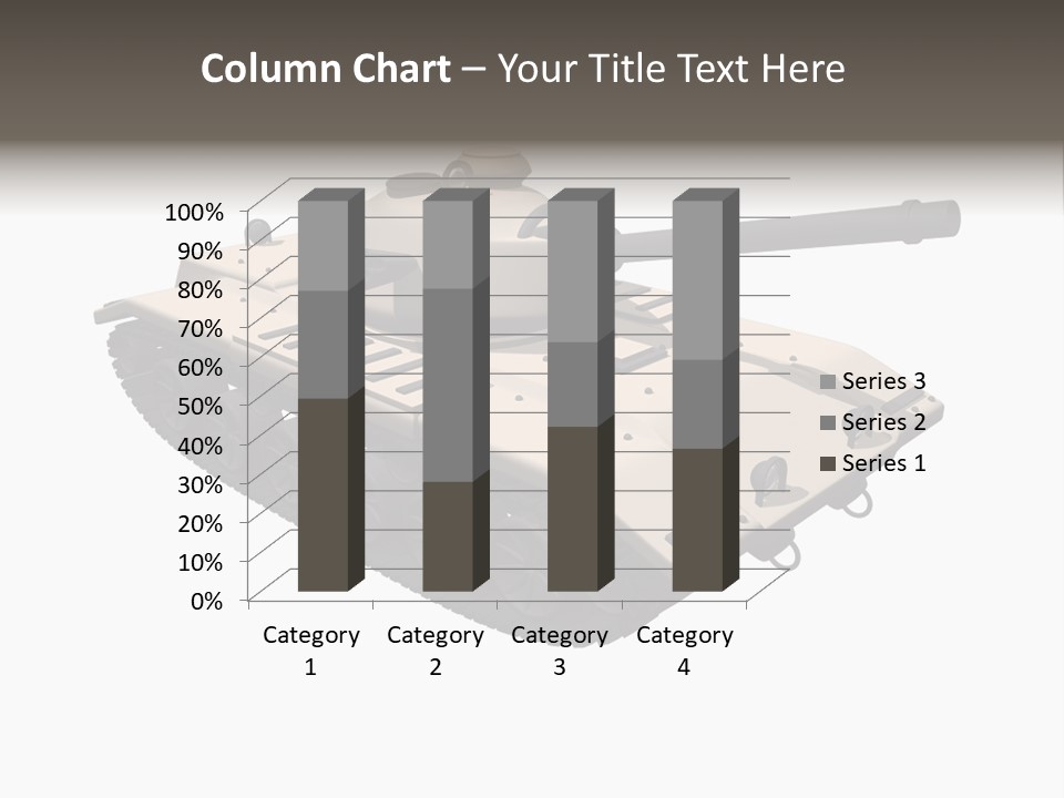 A Tank With A Gun On Top Of It PowerPoint Template