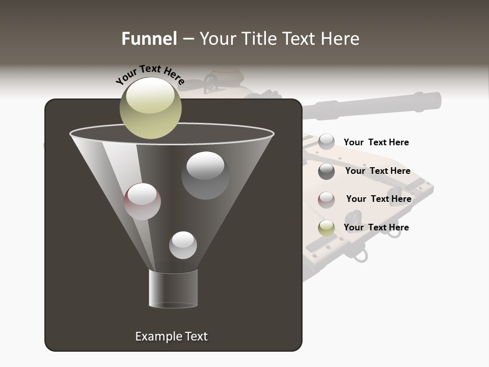A Tank With A Gun On Top Of It PowerPoint Template