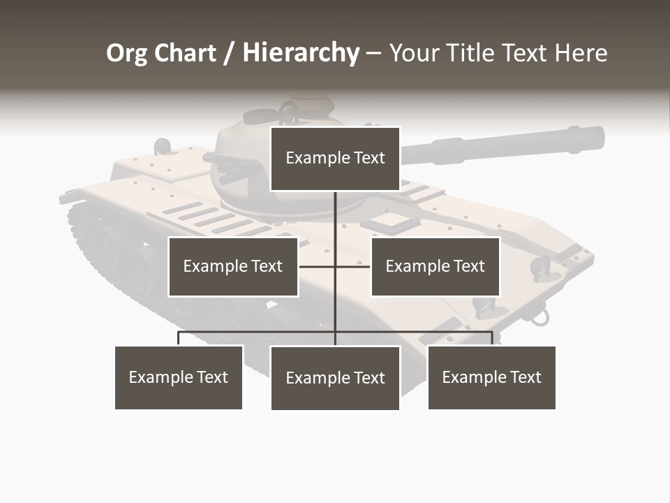A Tank With A Gun On Top Of It PowerPoint Template