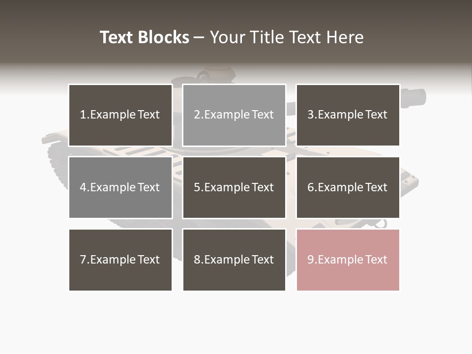 A Tank With A Gun On Top Of It PowerPoint Template