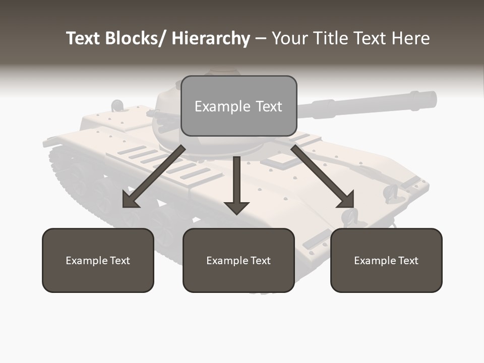 A Tank With A Gun On Top Of It PowerPoint Template