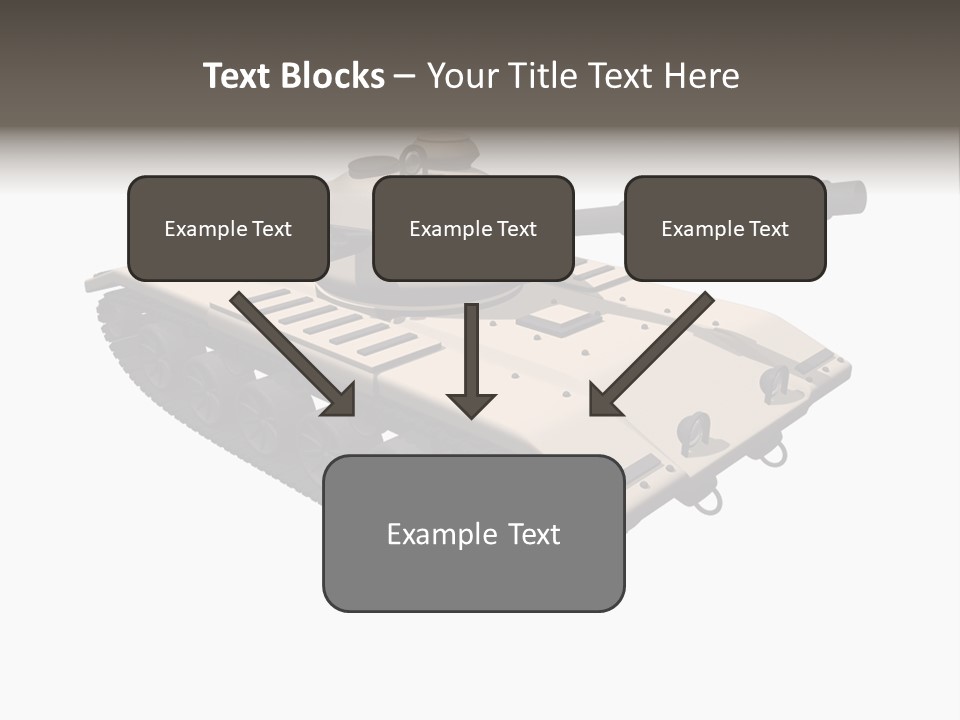 A Tank With A Gun On Top Of It PowerPoint Template