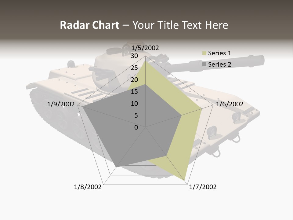 A Tank With A Gun On Top Of It PowerPoint Template