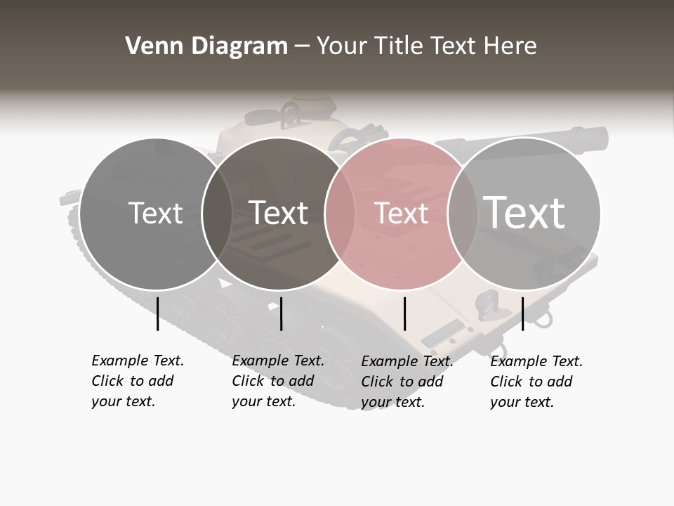 A Tank With A Gun On Top Of It PowerPoint Template