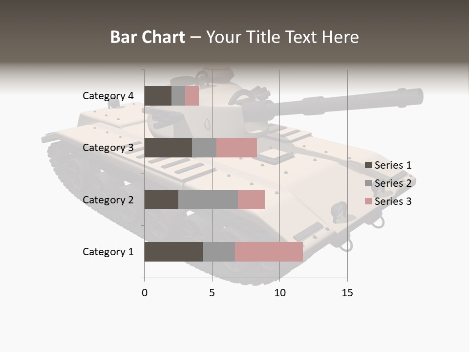 A Tank With A Gun On Top Of It PowerPoint Template