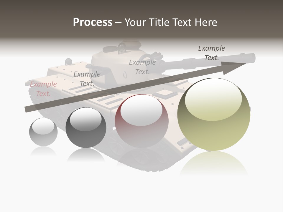 A Tank With A Gun On Top Of It PowerPoint Template