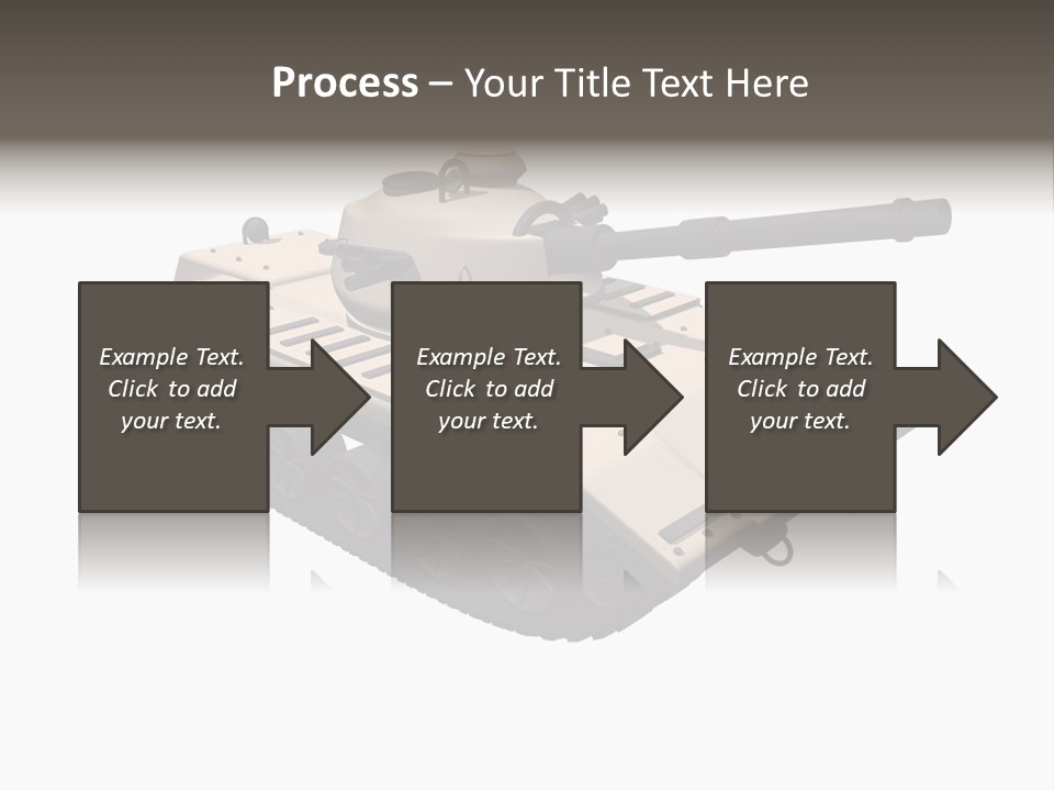 A Tank With A Gun On Top Of It PowerPoint Template