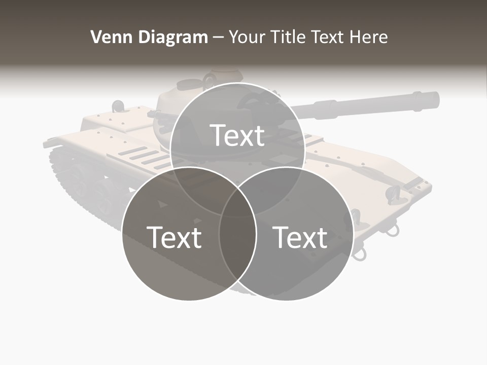 A Tank With A Gun On Top Of It PowerPoint Template