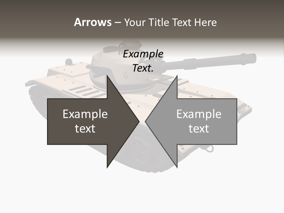 A Tank With A Gun On Top Of It PowerPoint Template