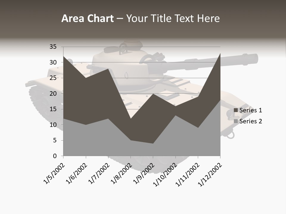 A Tank With A Gun On Top Of It PowerPoint Template