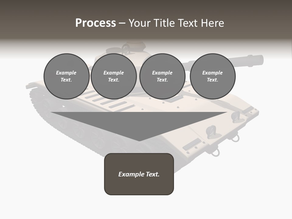 A Tank With A Gun On Top Of It PowerPoint Template
