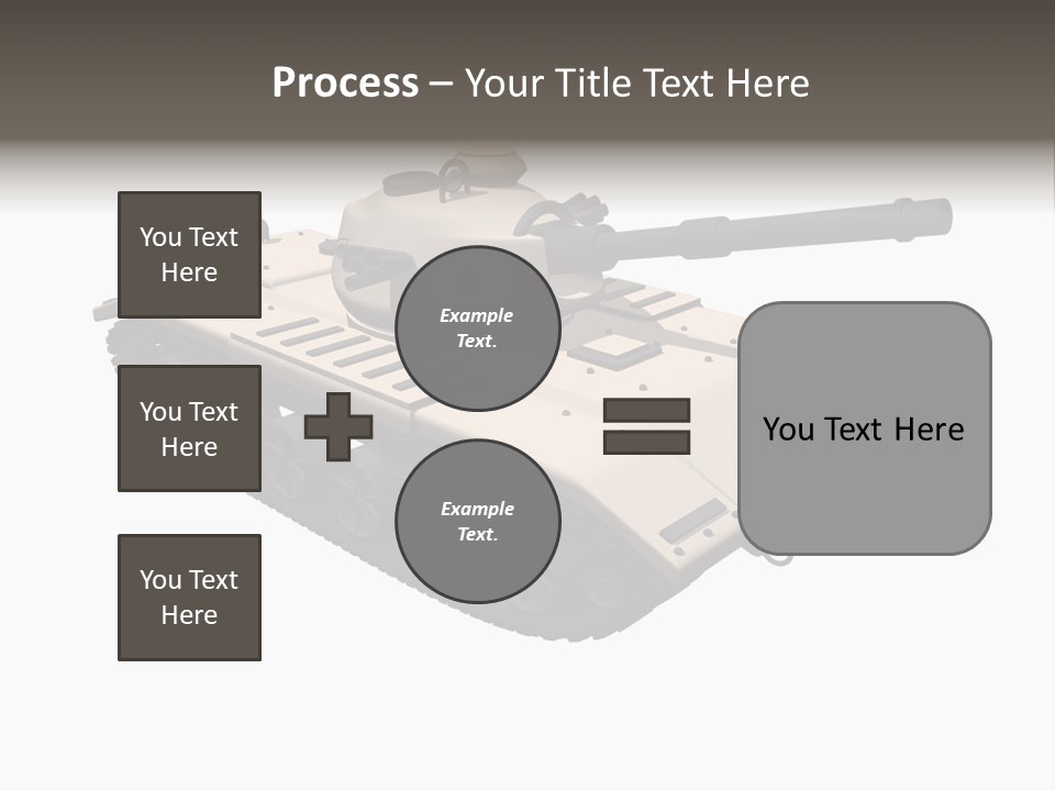 A Tank With A Gun On Top Of It PowerPoint Template