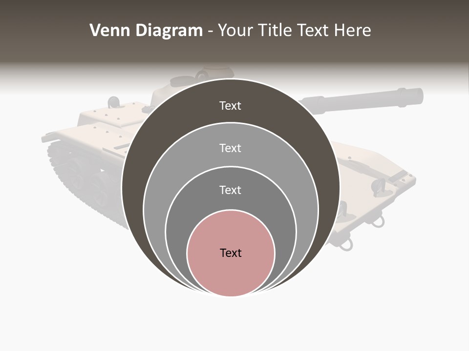 A Tank With A Gun On Top Of It PowerPoint Template