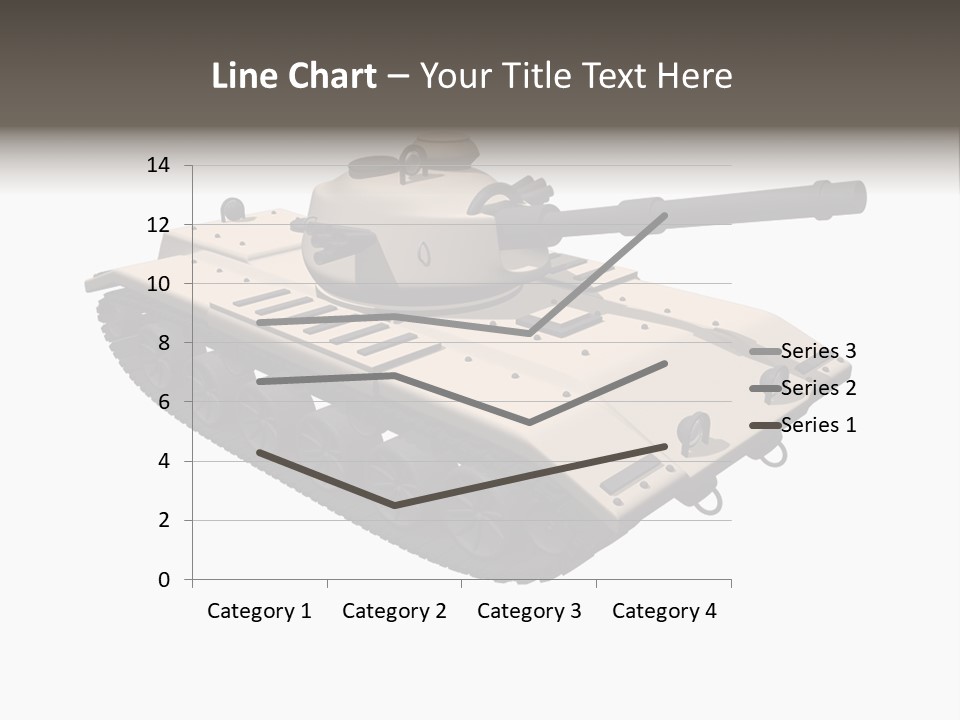 A Tank With A Gun On Top Of It PowerPoint Template