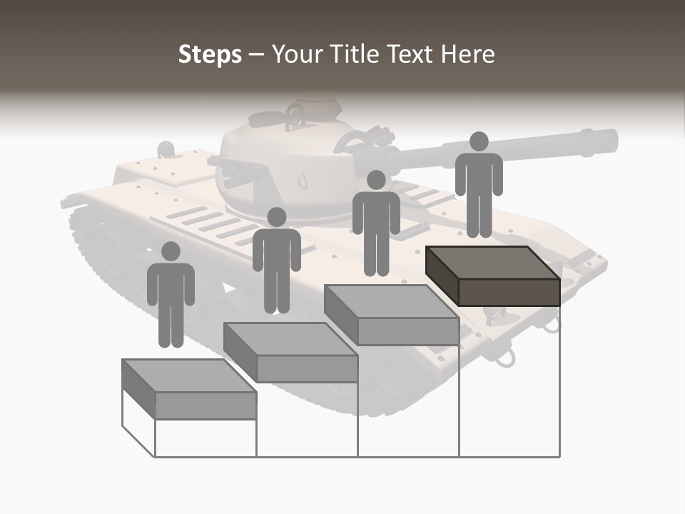A Tank With A Gun On Top Of It PowerPoint Template