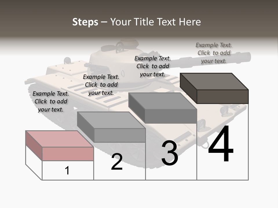 A Tank With A Gun On Top Of It PowerPoint Template