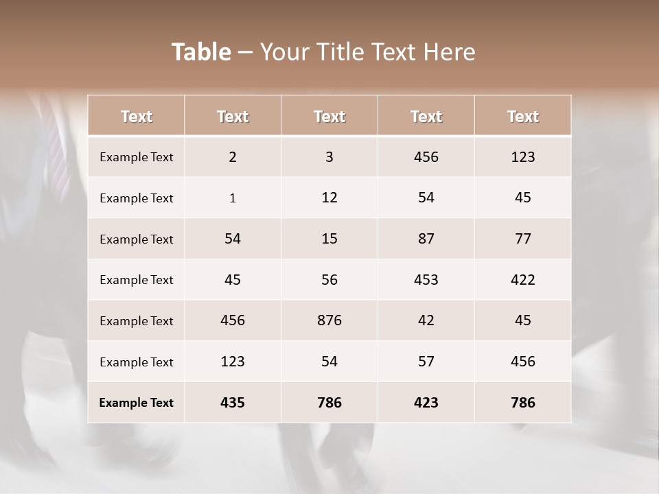 A Group Of Business People Walking Down A Street PowerPoint Template