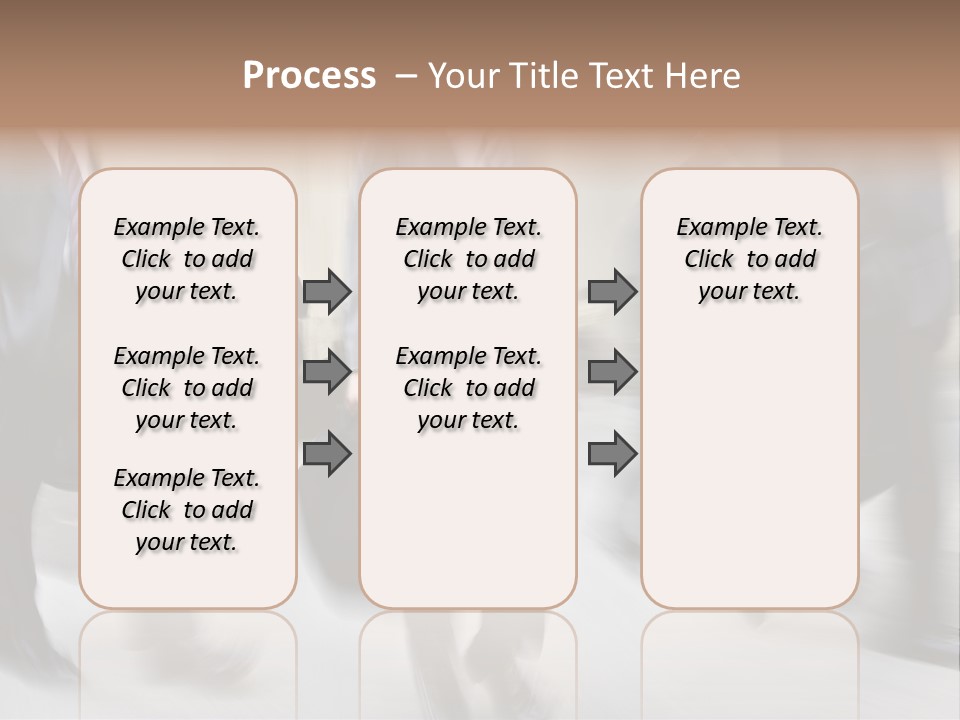 A Group Of Business People Walking Down A Street PowerPoint Template