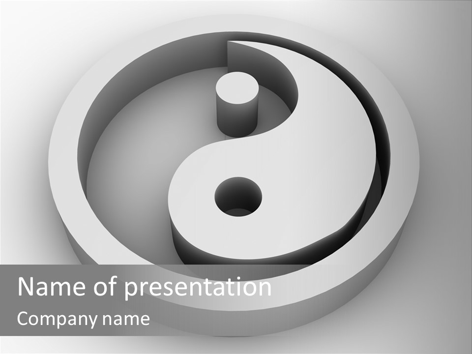 Ying Nature Pair PowerPoint Template