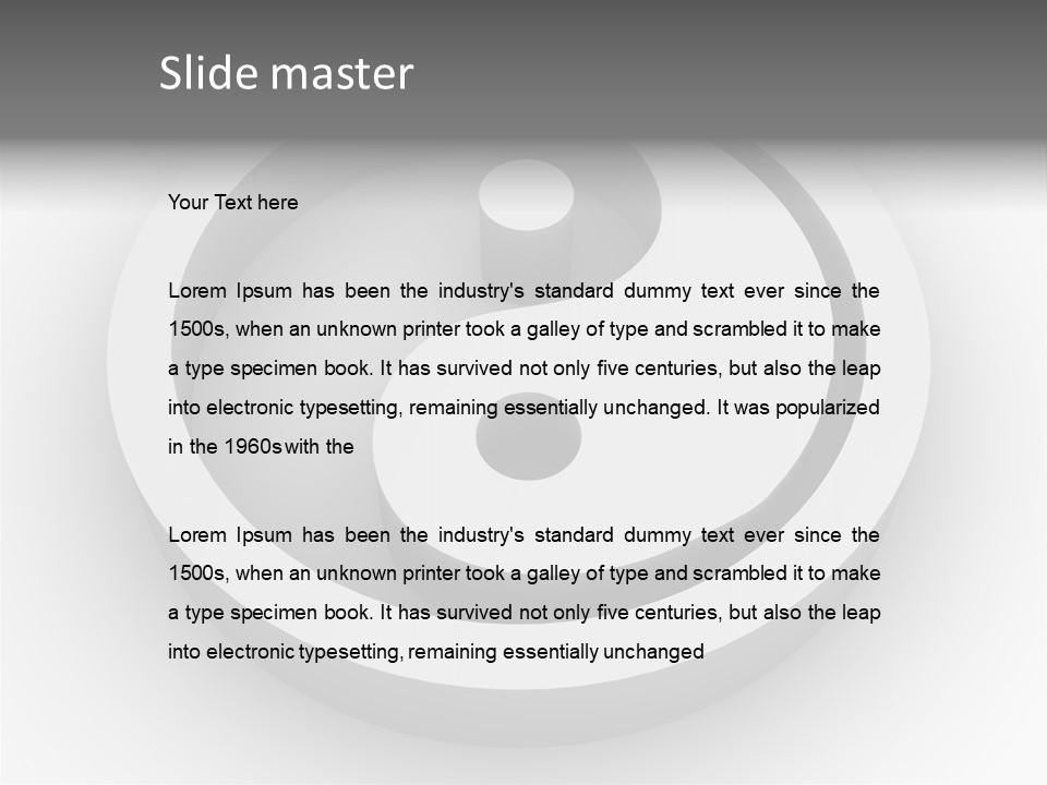 Ying Nature Pair PowerPoint Template