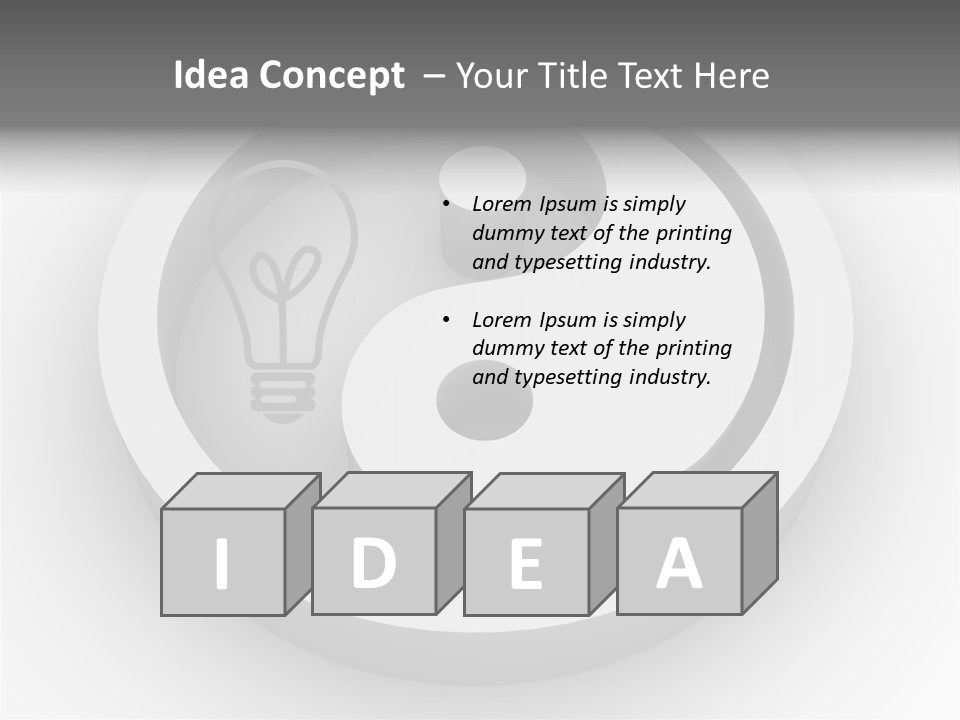 Ying Nature Pair PowerPoint Template